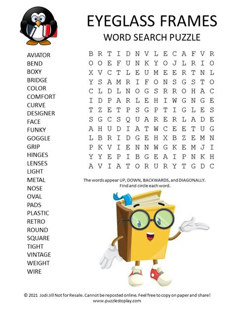 The Crossword Solver found 30 answers to "Eyeglass parts", 7 letters crossword clue. The Crossword Solver finds answers to classic crosswords and cryptic crossword puzzles. Enter the length or pattern for better results. Click the answer to find similar crossword clues . Enter a Crossword Clue.